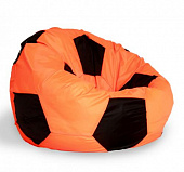 Кресло-мешок Мяч XL (Оранжевый/Черный)